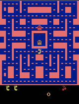 The trained agent playing Ms. Pac-Man