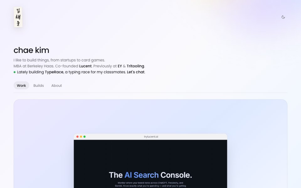 This site's homepage