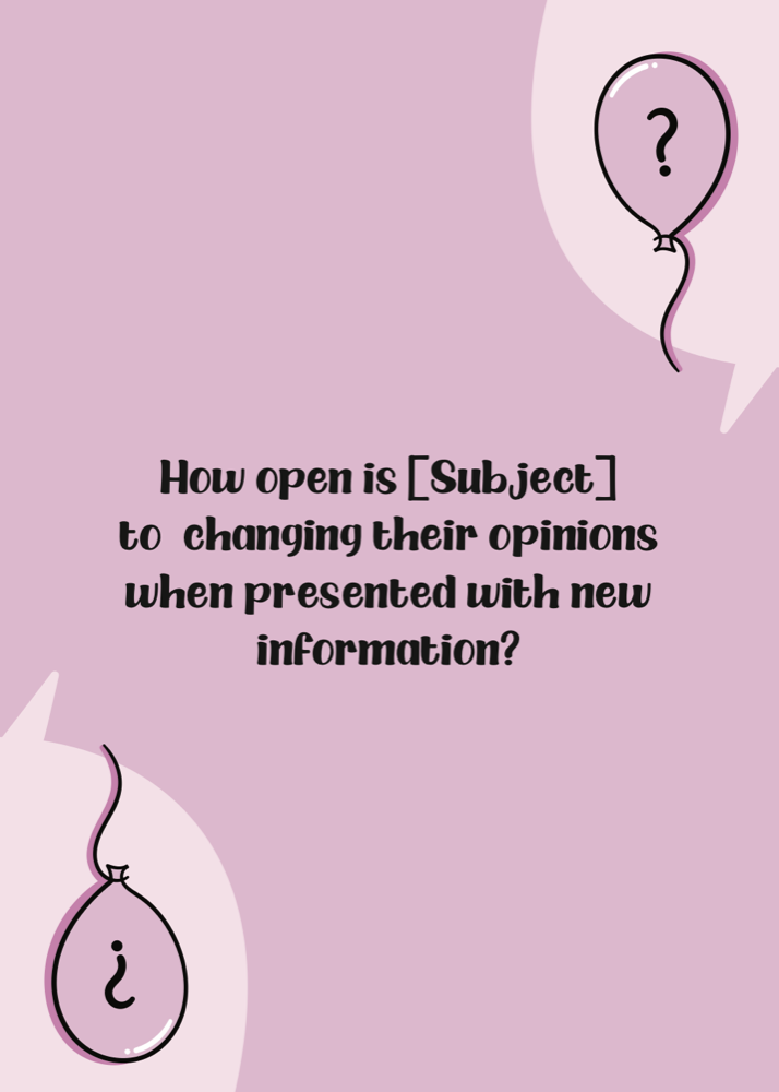 Question card